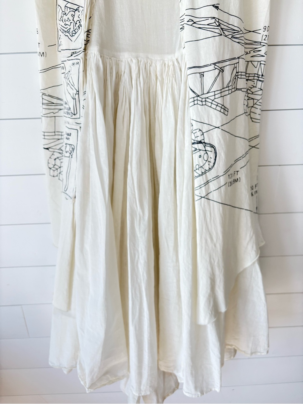 Rundholz Dip NASA Graphic Layered Lagenlook Dress Women’s S Germany - Picture 6 of 16